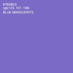 #7B6BC6 - Blue Marguerite Color Image