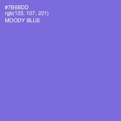 #7B6BDD - Moody Blue Color Image