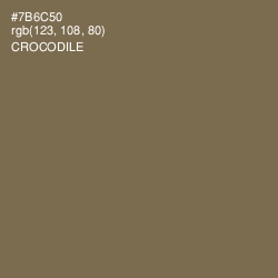 #7B6C50 - Crocodile Color Image