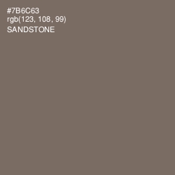 #7B6C63 - Sandstone Color Image