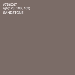 #7B6C67 - Sandstone Color Image