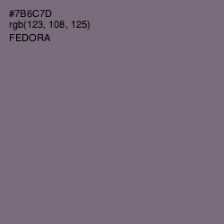 #7B6C7D - Fedora Color Image