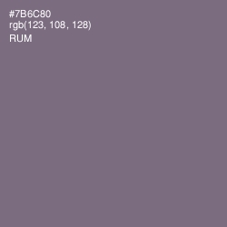 #7B6C80 - Rum Color Image