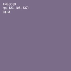 #7B6C89 - Rum Color Image
