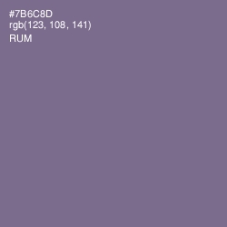 #7B6C8D - Rum Color Image