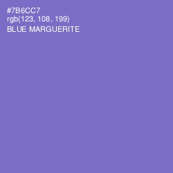 #7B6CC7 - Blue Marguerite Color Image