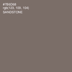 #7B6D68 - Sandstone Color Image