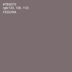 #7B6D70 - Fedora Color Image