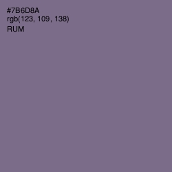 #7B6D8A - Rum Color Image