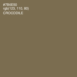 #7B6E50 - Crocodile Color Image