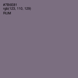 #7B6E81 - Rum Color Image