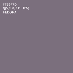 #7B6F7D - Fedora Color Image