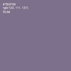 #7B6F89 - Rum Color Image