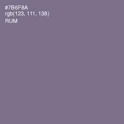 #7B6F8A - Rum Color Image