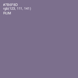 #7B6F8D - Rum Color Image