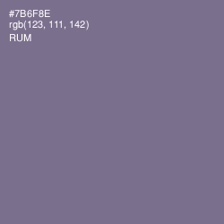 #7B6F8E - Rum Color Image