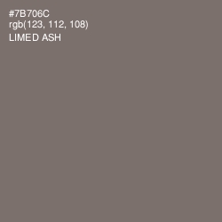 #7B706C - Limed Ash Color Image