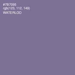 #7B7095 - Waterloo  Color Image