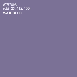 #7B7096 - Waterloo  Color Image