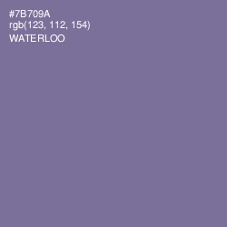 #7B709A - Waterloo  Color Image