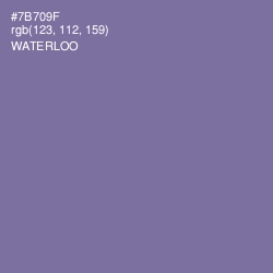 #7B709F - Waterloo  Color Image