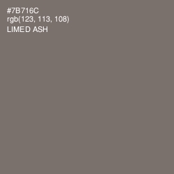 #7B716C - Limed Ash Color Image