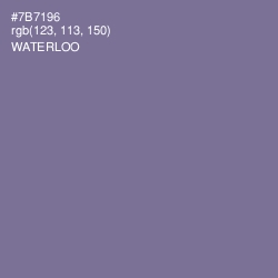 #7B7196 - Waterloo  Color Image