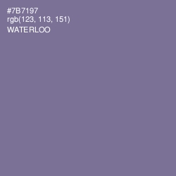 #7B7197 - Waterloo  Color Image