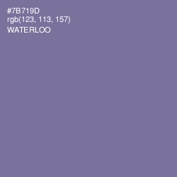 #7B719D - Waterloo  Color Image