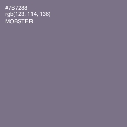 #7B7288 - Mobster Color Image