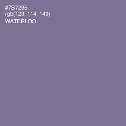 #7B7295 - Waterloo  Color Image