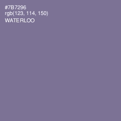 #7B7296 - Waterloo  Color Image