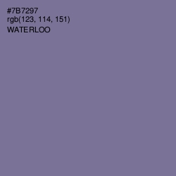 #7B7297 - Waterloo  Color Image