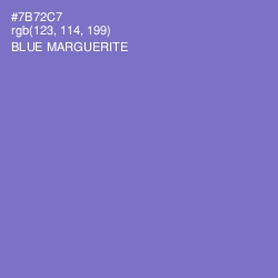 #7B72C7 - Blue Marguerite Color Image