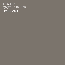 #7B746D - Limed Ash Color Image