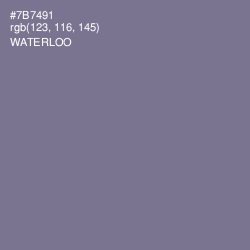 #7B7491 - Waterloo  Color Image