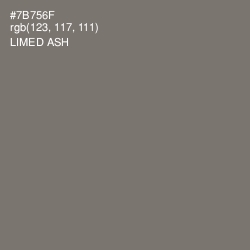 #7B756F - Limed Ash Color Image