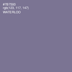 #7B7593 - Waterloo  Color Image