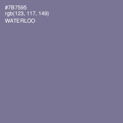 #7B7595 - Waterloo  Color Image