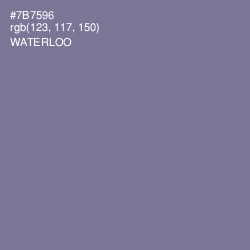 #7B7596 - Waterloo  Color Image