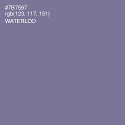 #7B7597 - Waterloo  Color Image