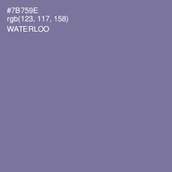 #7B759E - Waterloo  Color Image