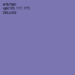 #7B75B1 - Deluge Color Image