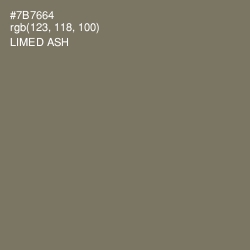 #7B7664 - Limed Ash Color Image