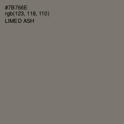 #7B766E - Limed Ash Color Image