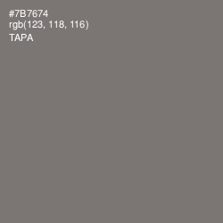 #7B7674 - Tapa Color Image