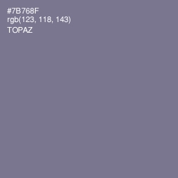 #7B768F - Topaz Color Image