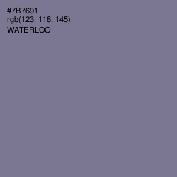 #7B7691 - Waterloo  Color Image