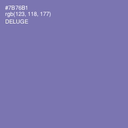 #7B76B1 - Deluge Color Image