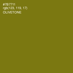#7B7711 - Olivetone Color Image